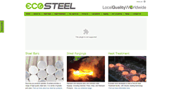 Desktop Screenshot of ecosteel.co.uk